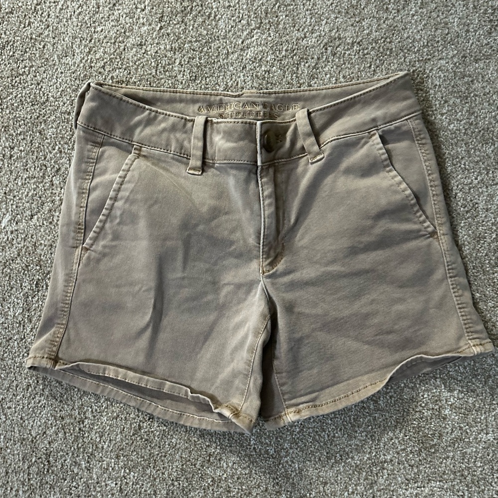 American Eagle Outfitters Women's High Waist Brown Shorts